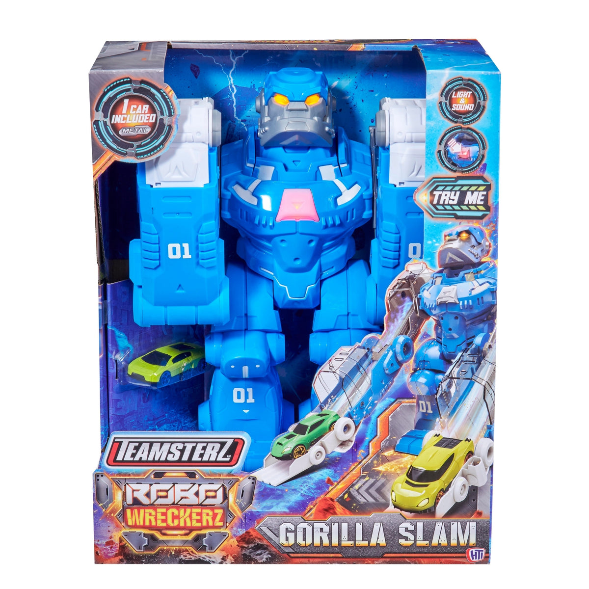 Teamsterz Robo Wreckers Gorilla Slam Playset - Includes Die-Cast Car