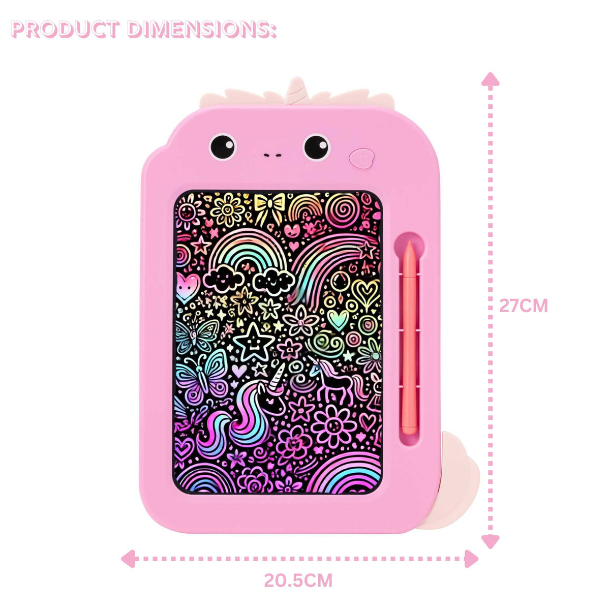 Fun Craft LCD Writing Tablet – Unicorn Reusable Kids Drawing & Doodle Board