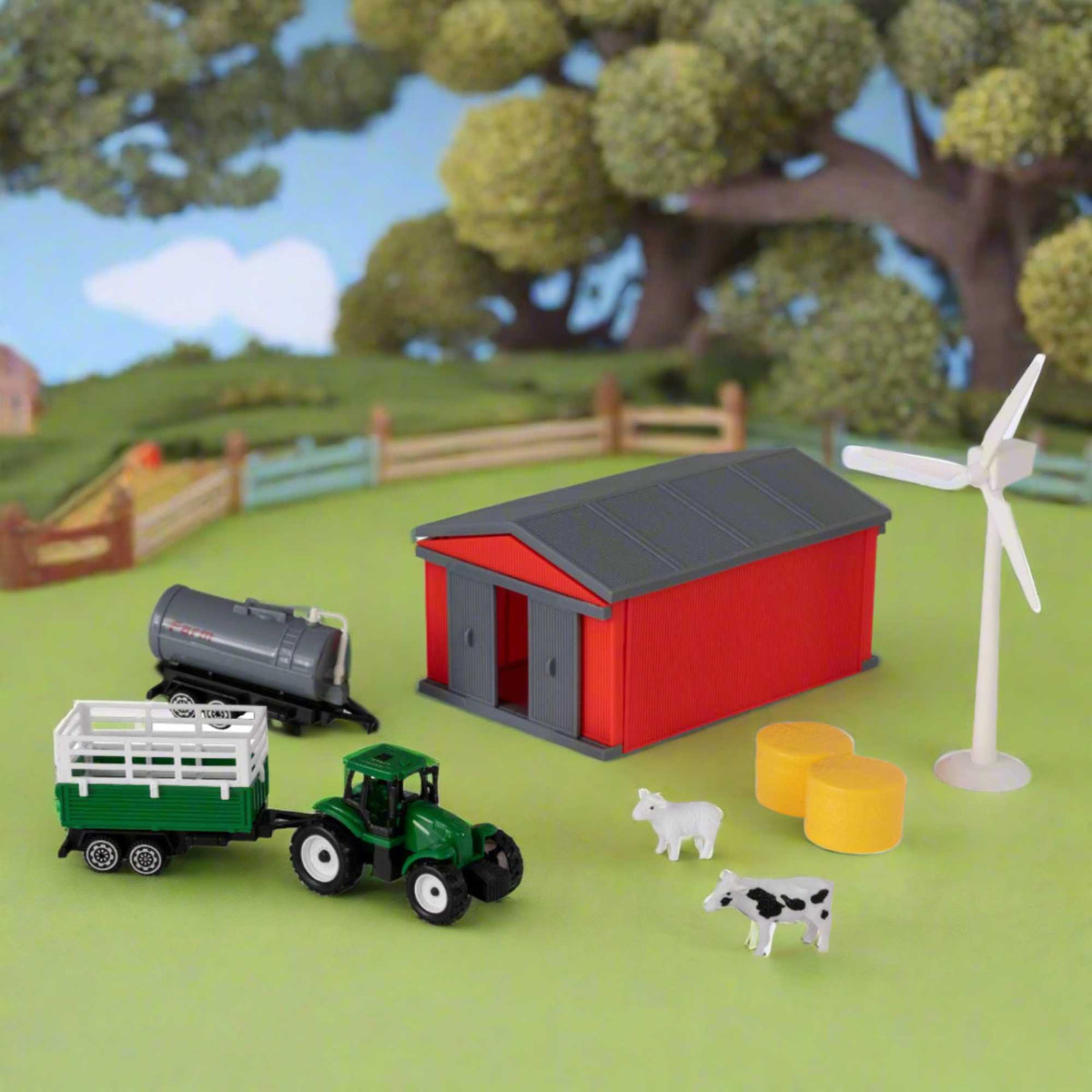Country Life Farmyard Playset - Includes 13 Pieces