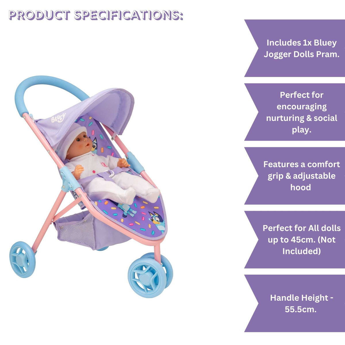 Bluey Jogger Dolls Pram