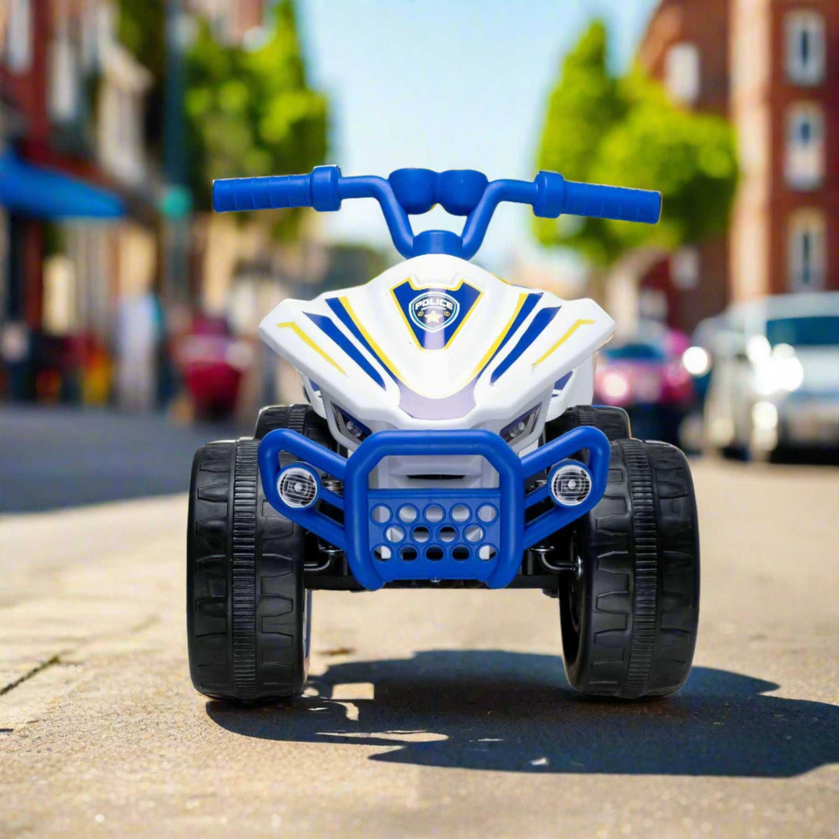 Evo 6V Kids Electric Ride-On Police Quad Bike