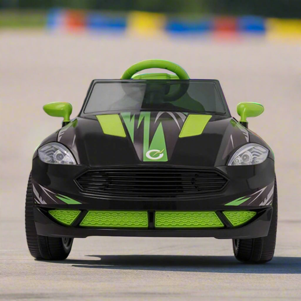 EVO 6v Kids Electric Ride-On Venom Sports Car Green