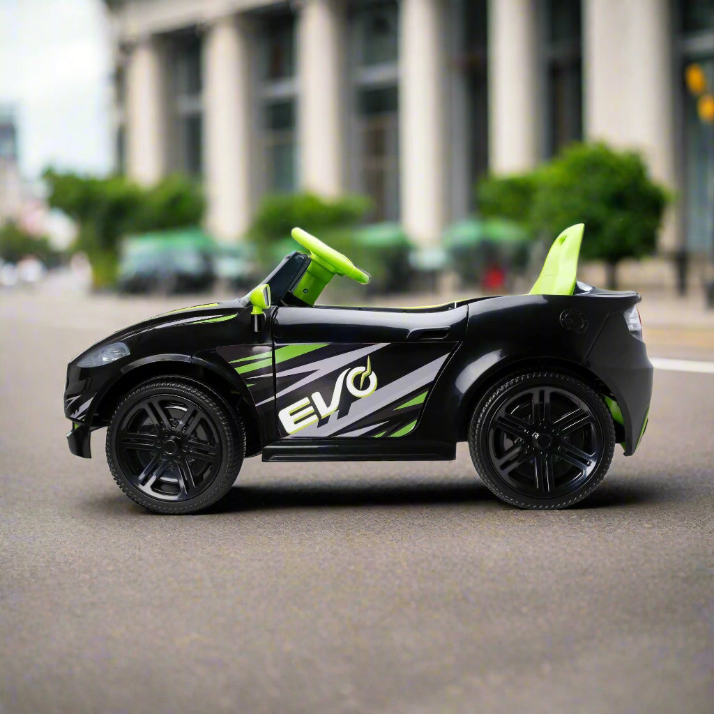 EVO 6v Kids Electric Ride-On Venom Sports Car Green