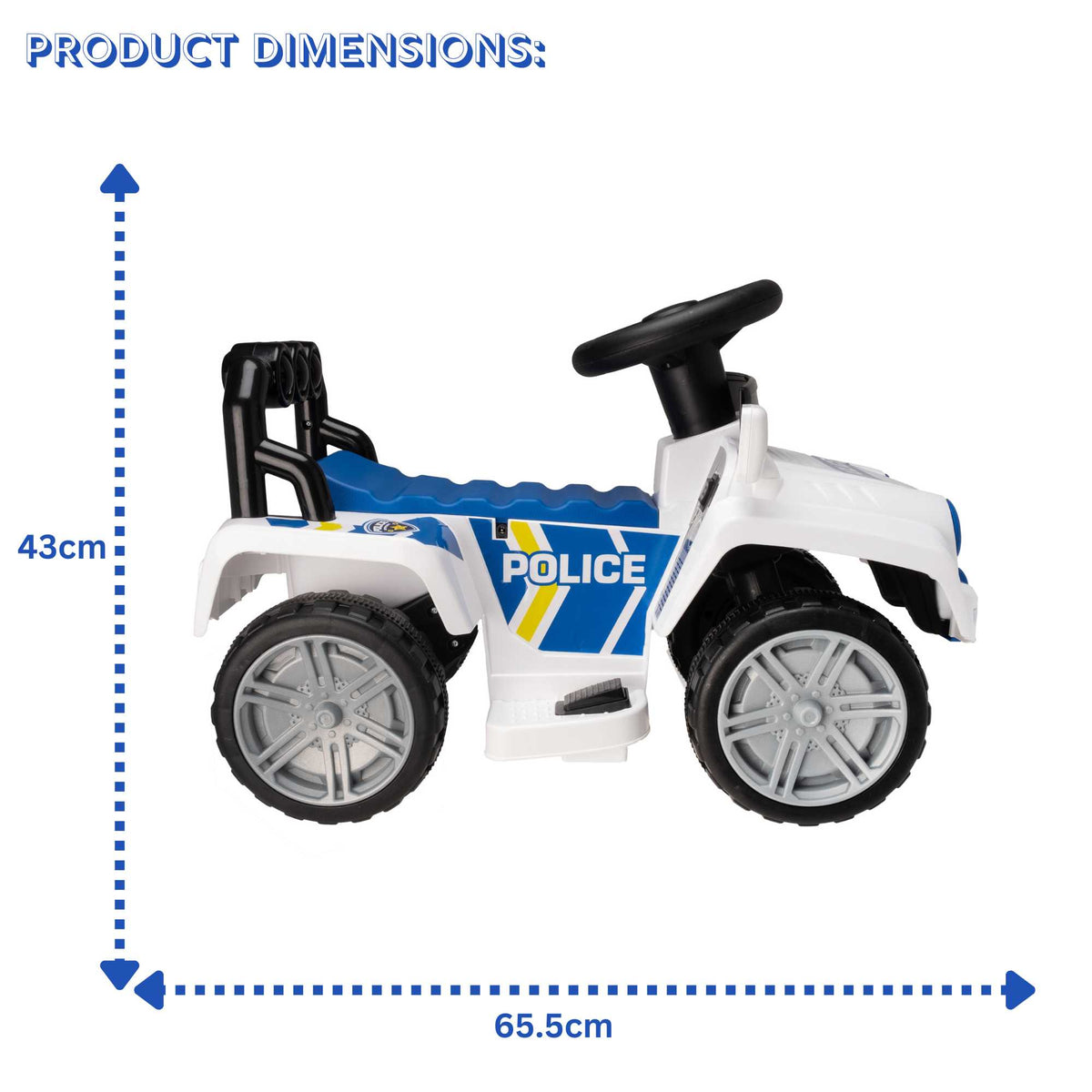 EVO Electric Ride On Police 4x4 Truck