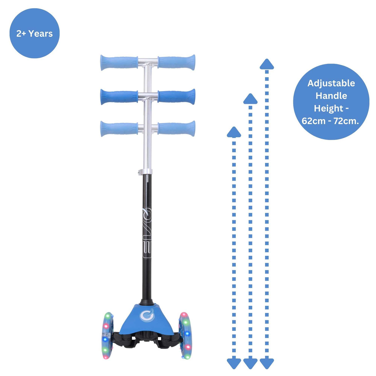 EVO Light Up Mini Cruiser Scooter - Baby Blue