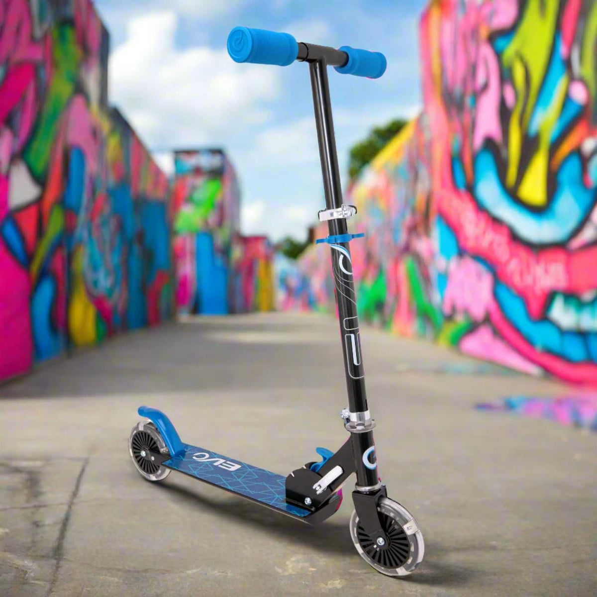EVO Light Up Inline Scooter - Blue