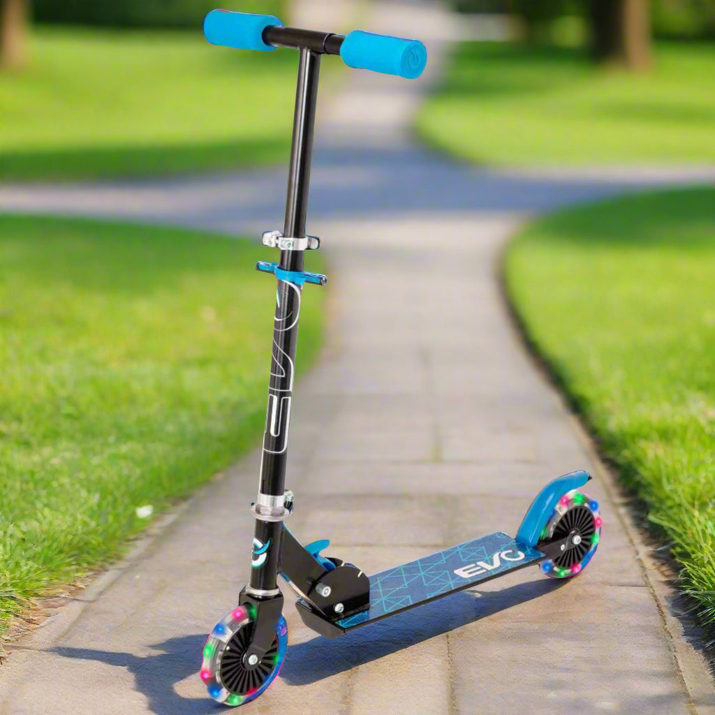 EVO Light Up Inline Scooter - Blue
