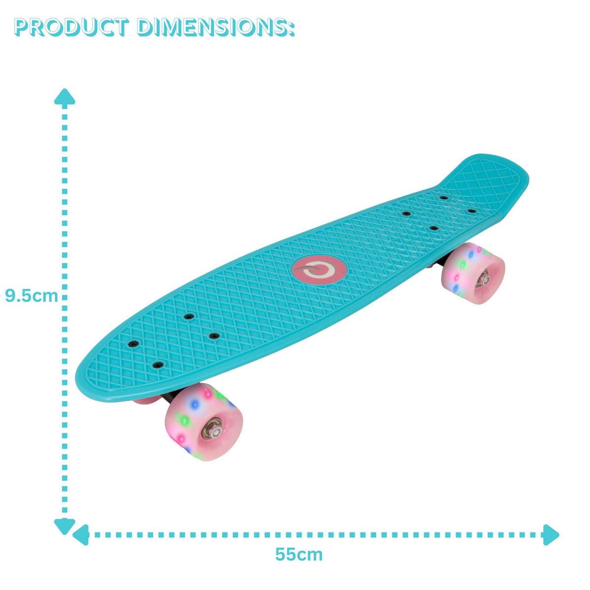 EVO Light-Up Penny Board - Blue & Pink