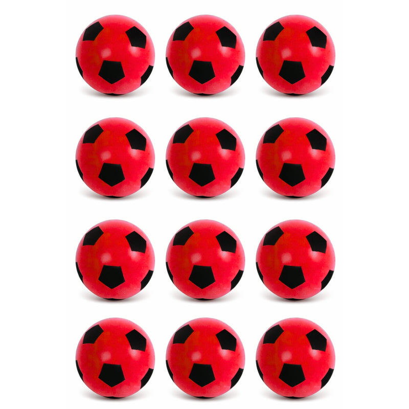 Foam Football Pack Of 12 - Red