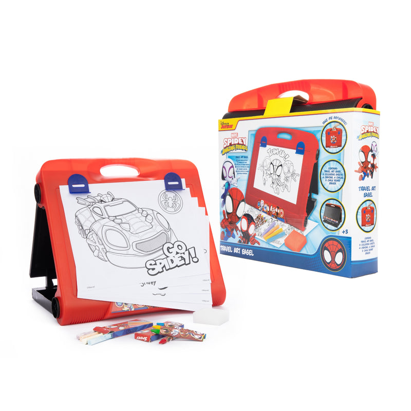 Spidey Travel Easel – Foldable Drawing Board with Accessories