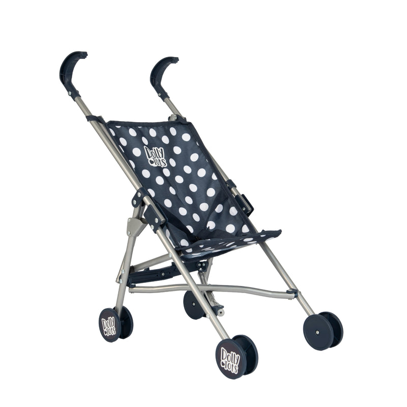 Dolly Tots Single Dolls Stroller - Navy