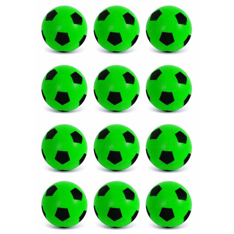 Foam Football Pack Of 12 - Green