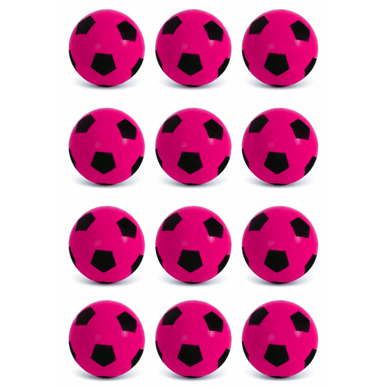 Foam Football Pack Of 12 - Pink