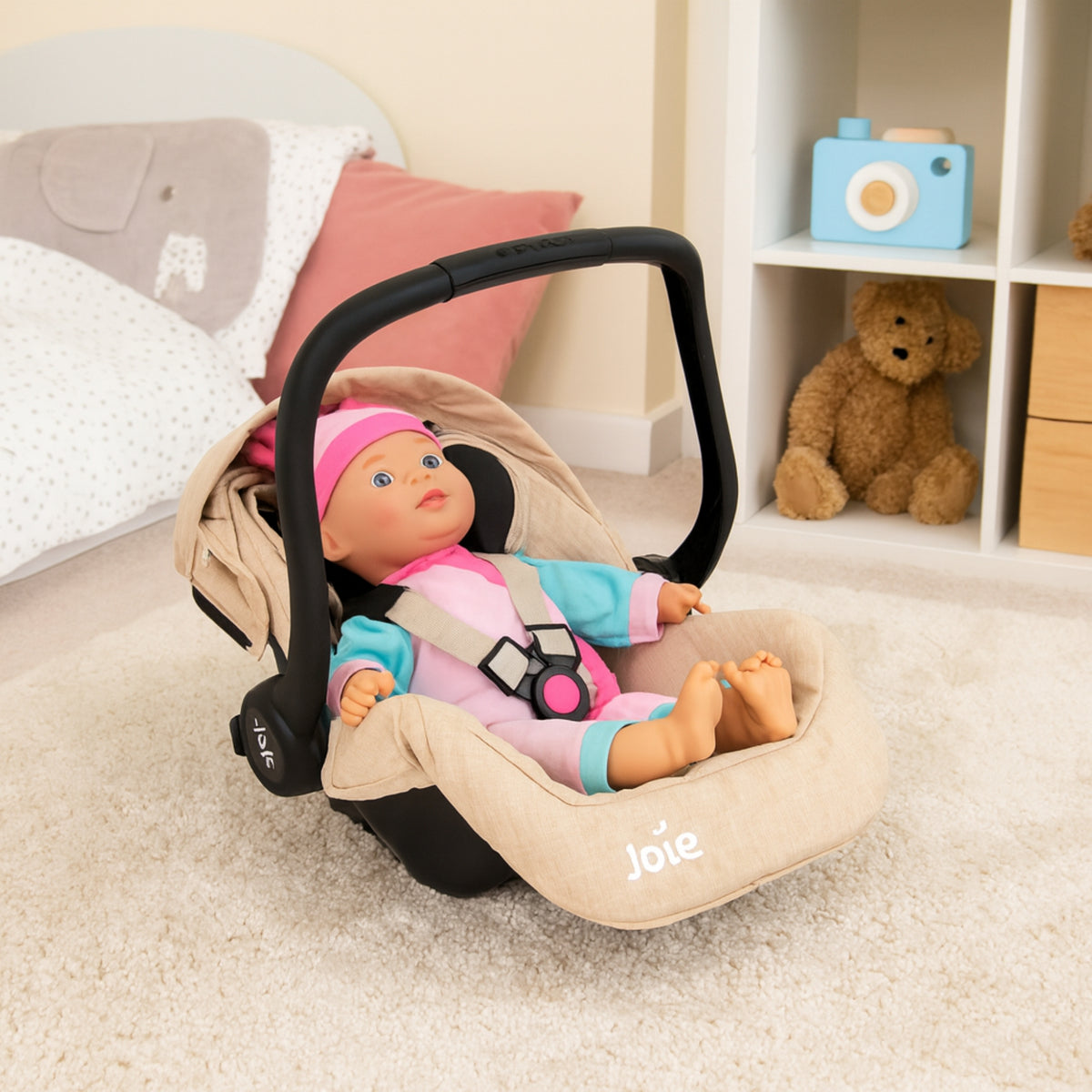 Joie I-Gemm Dolls Car Seat - Stone & Black