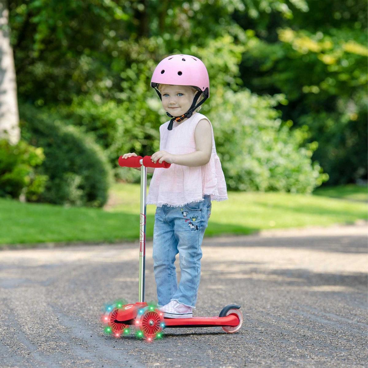 EVO Light-Up Move 'N' Groove Scooter - Red