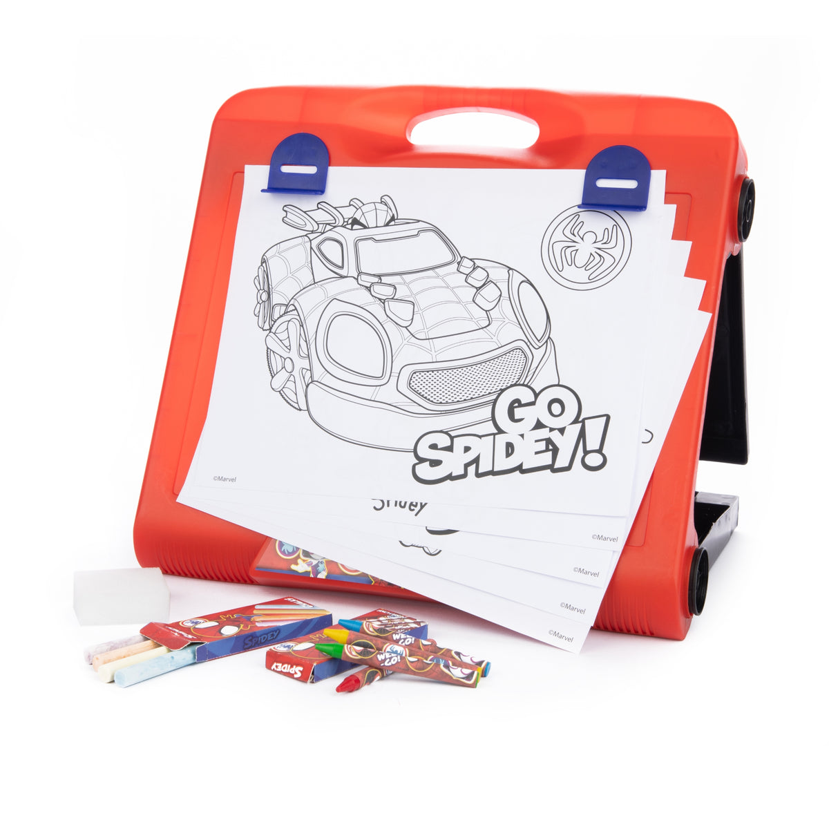 Spidey Travel Easel – Foldable Drawing Board with Accessories