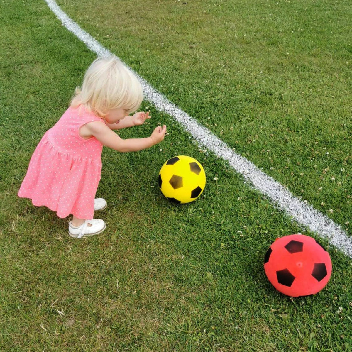 Foam Football Pack Of 12 - Yellow