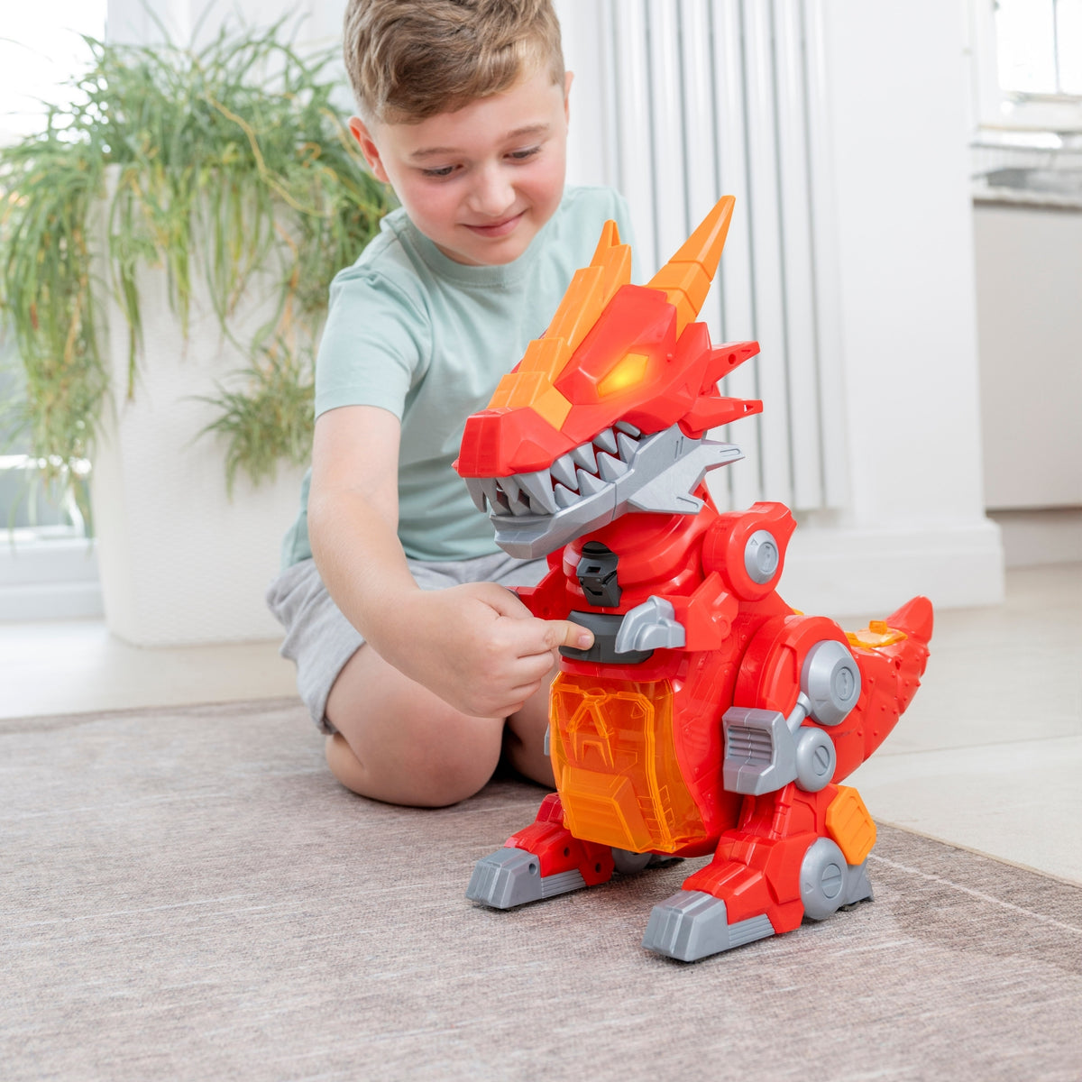 Teamsterz Robo Wreckers Mega Beast Playset - Includes Die-Cast Car