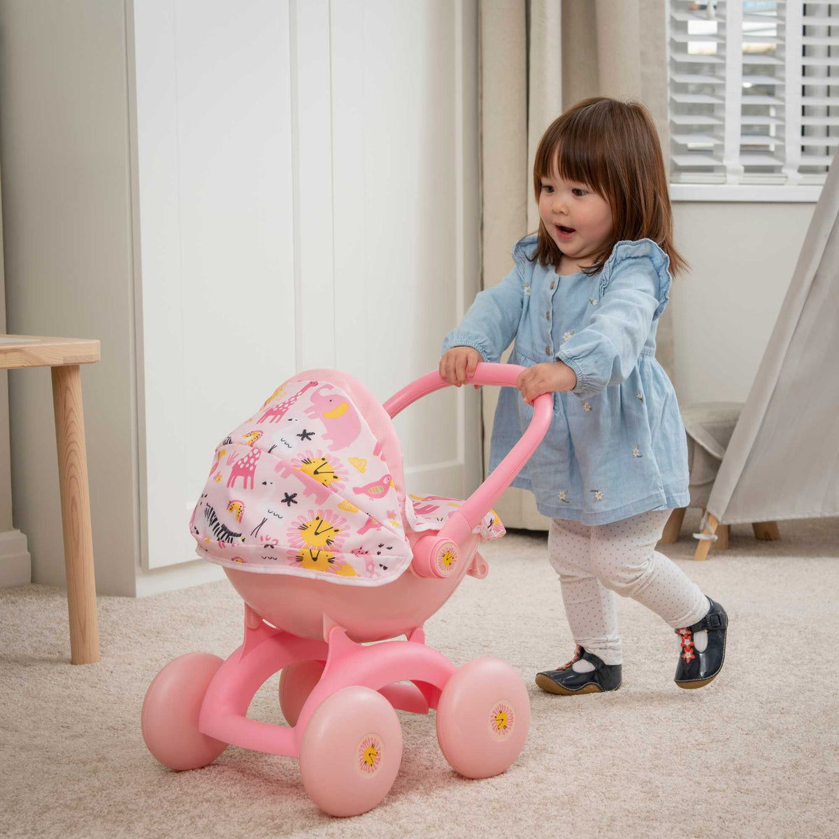 BabyBoo My First 4 in 1 Dolls Pram - Jungle