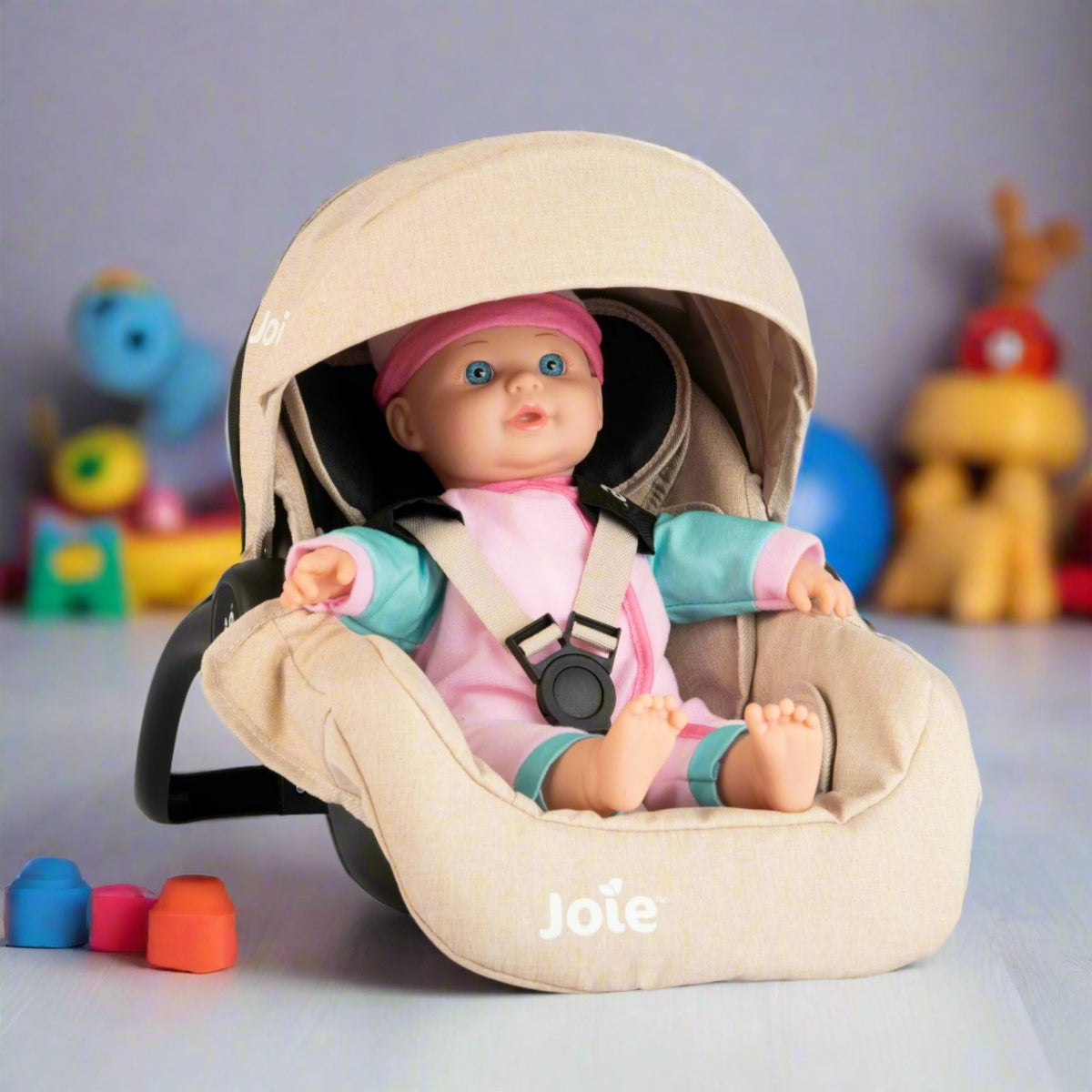 Joie I-Gemm Dolls Car Seat - Stone & Black