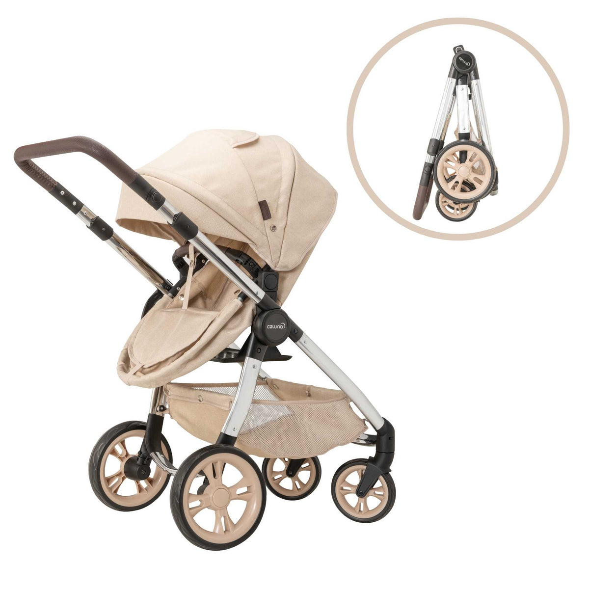 Celuna Premium Vogue Stone Dolls Pram - Two Pram Modes