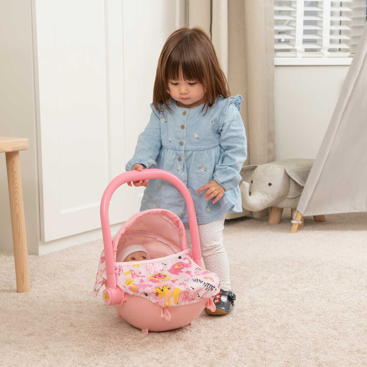 BabyBoo My First 4 in 1 Dolls Pram - Jungle