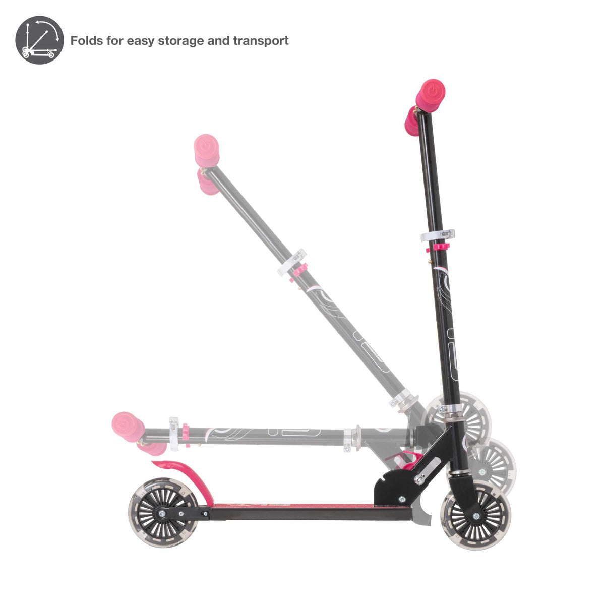 EVO Light Up Inline Scooter - Pink