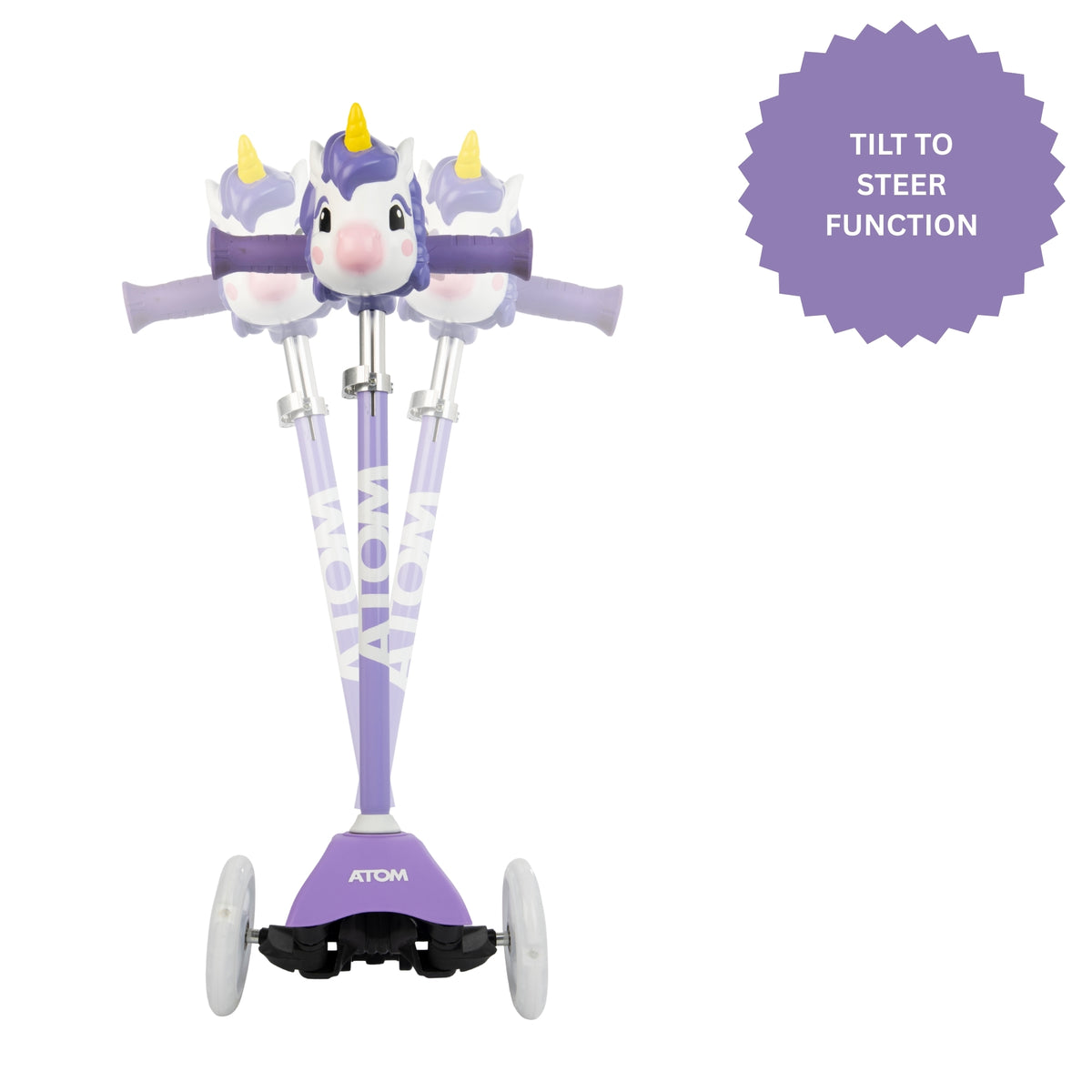 ATOM Light Up Mini Cruiser Scooter - Unicorn