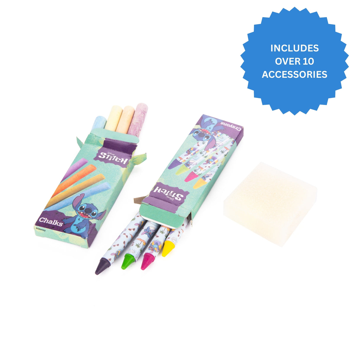 Disney Stitch Travel Easel – Foldable Drawing Board with Accessories
