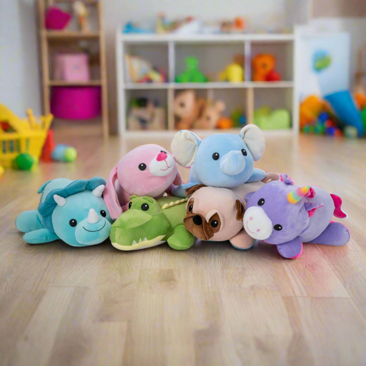 Cosy Cuddles Animal Plush Cushion - Dino