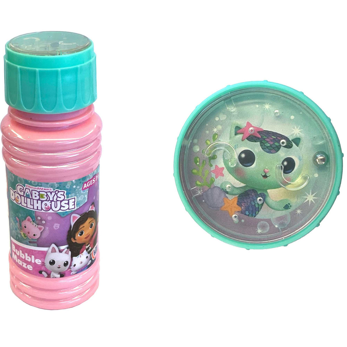 Gabby's Dollhouse Bubble Maze - 24 Multipack with Gabby's Maze Game