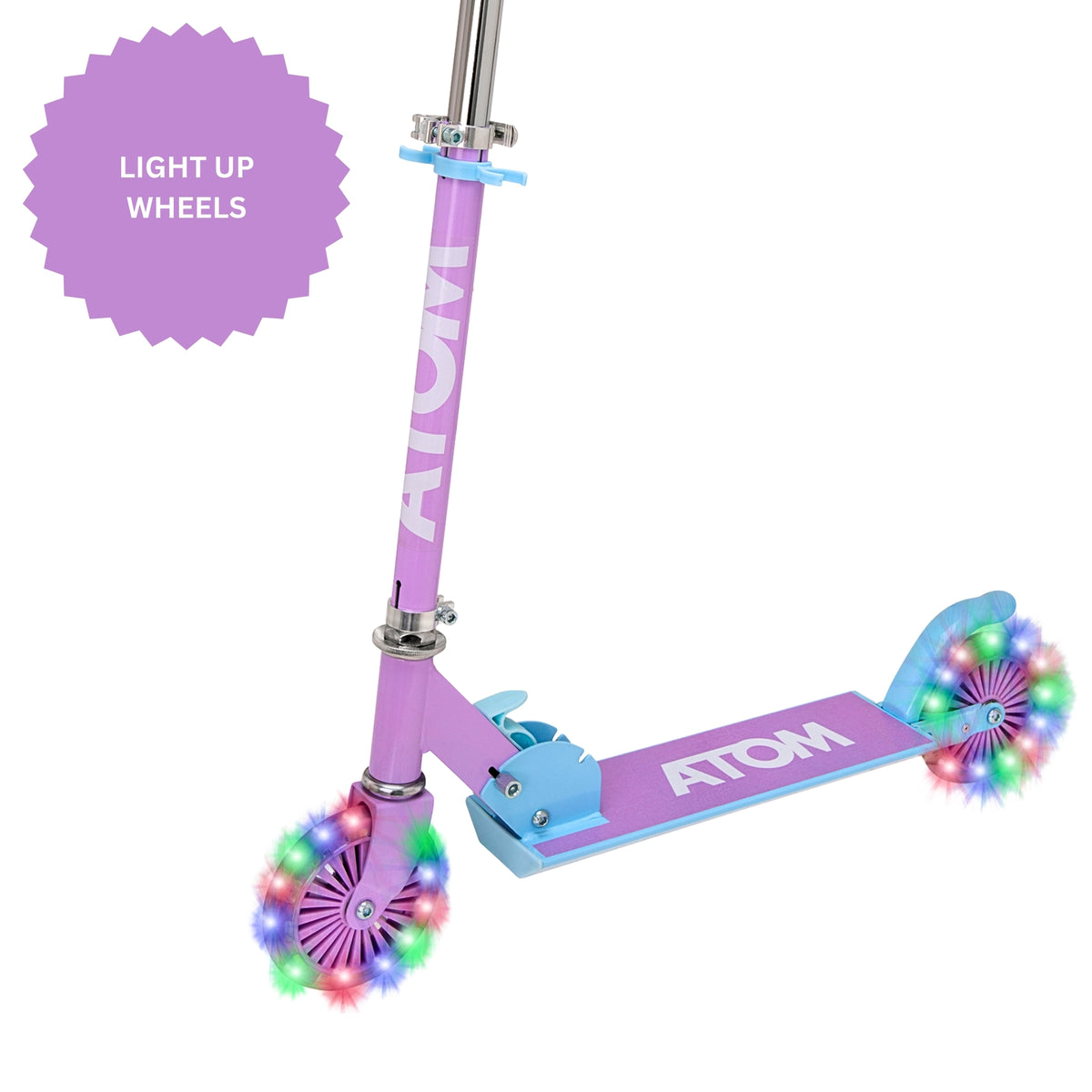 ATOM Light Up Inline Scooter - Lilac