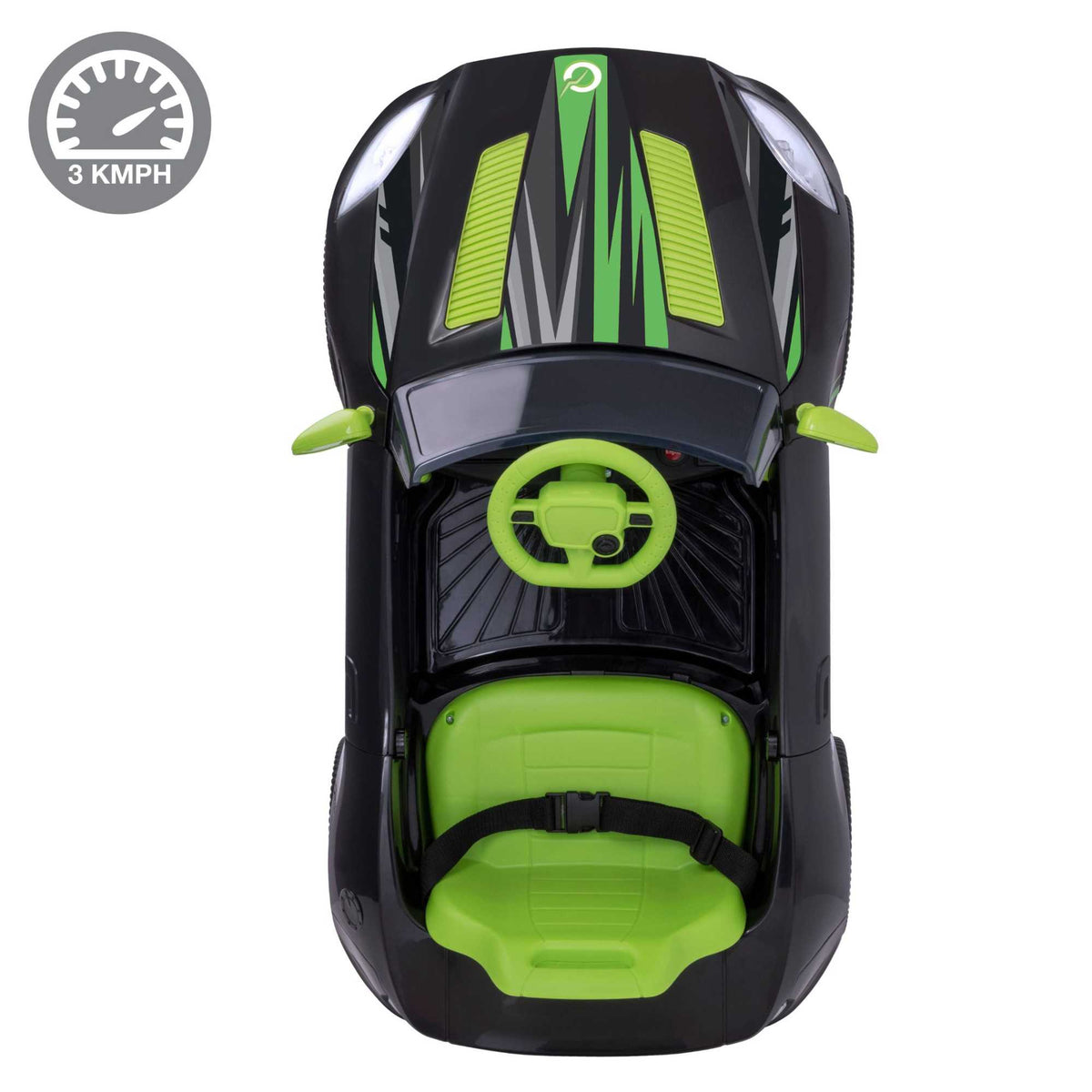 EVO 6v Kids Electric Ride-On Venom Sports Car Green