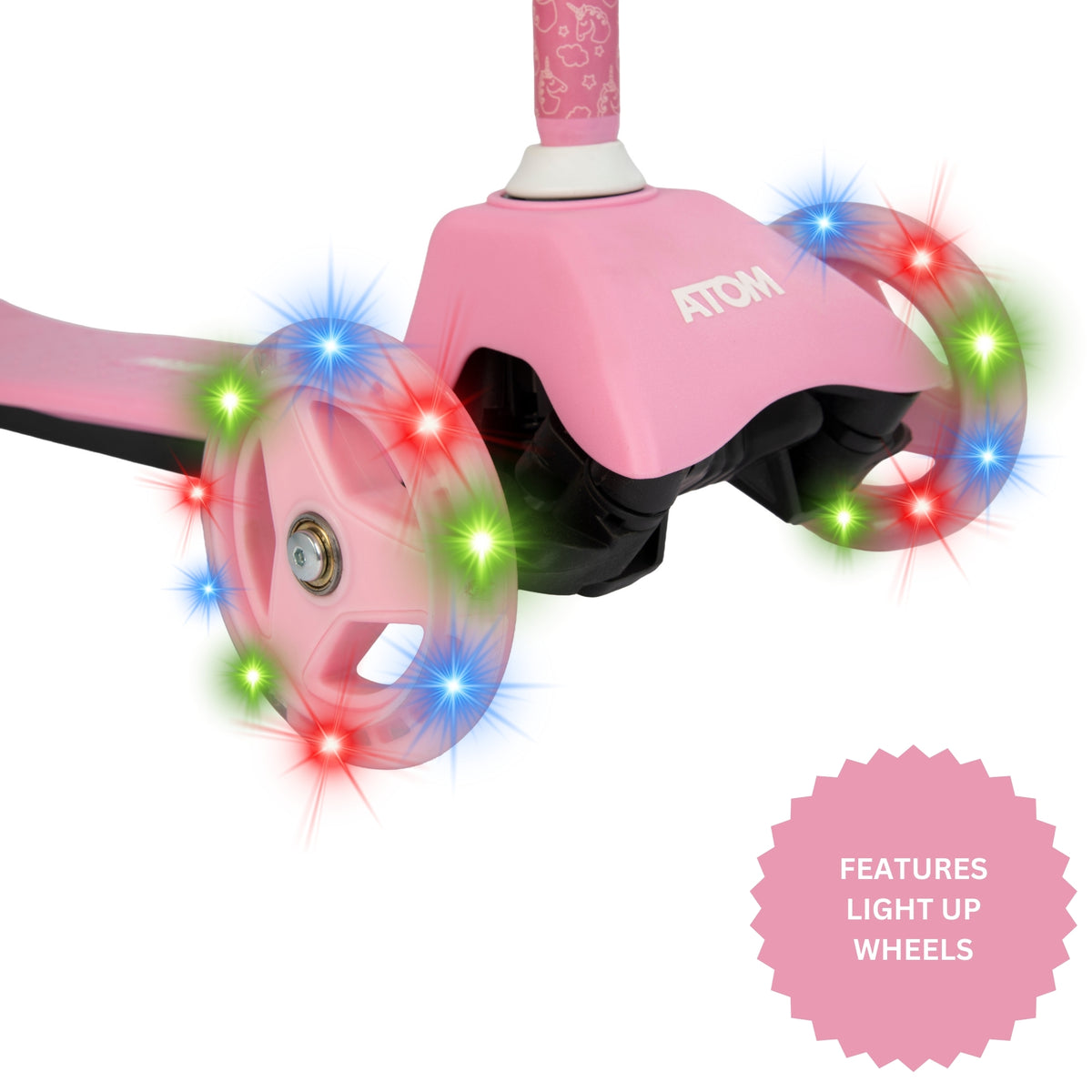 ATOM Childrens Bubble Cruiser Scooter - Unicorn