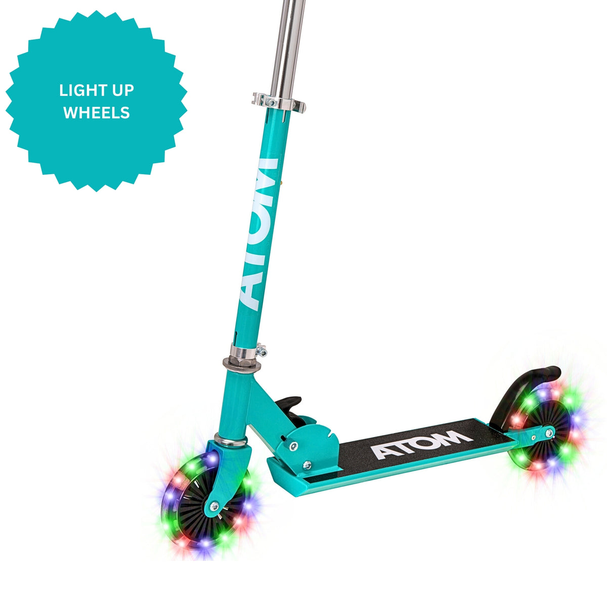 ATOM Light Up Inline Scooter - Teal