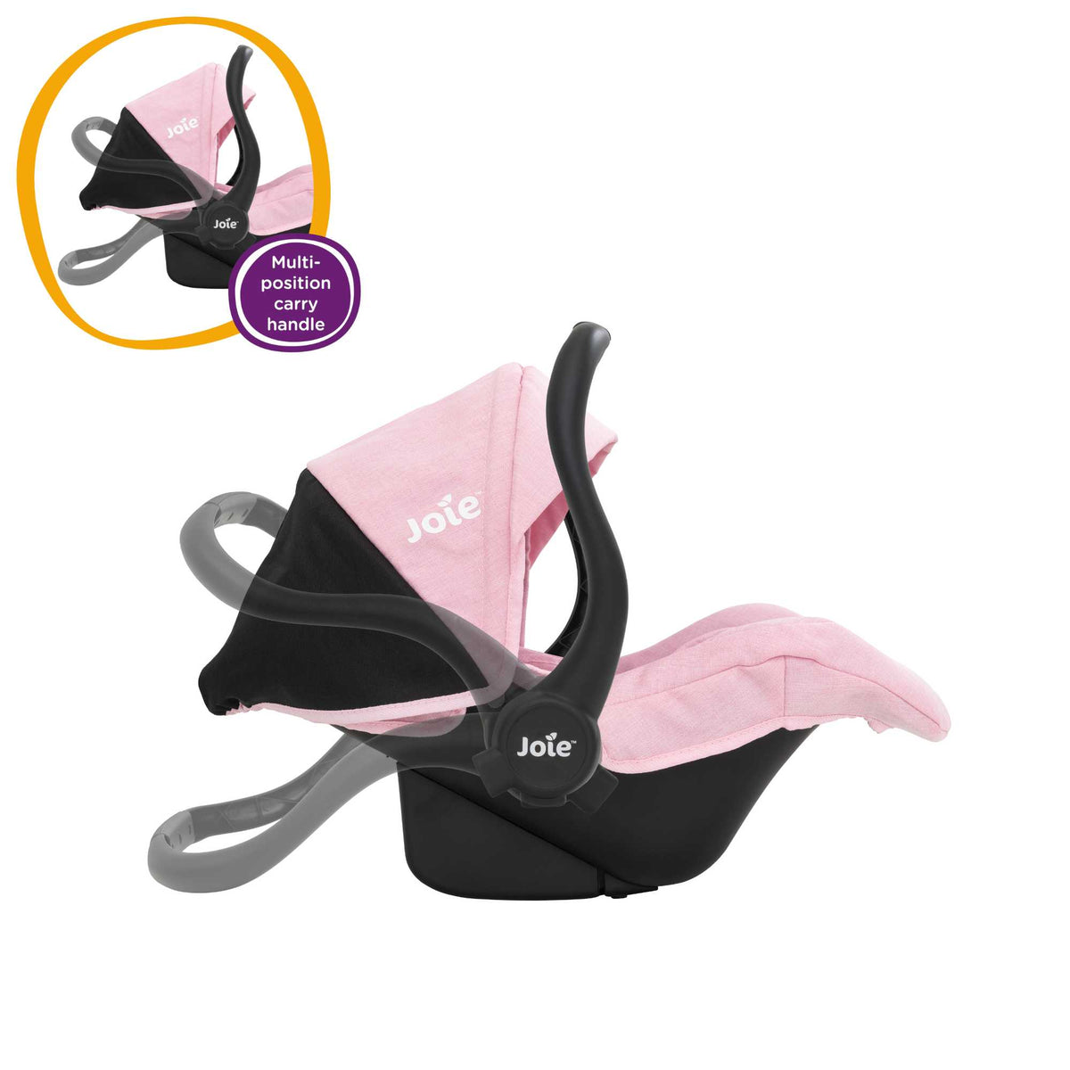 Joie I-Gemm Dolls Car Seat - Pink & Black