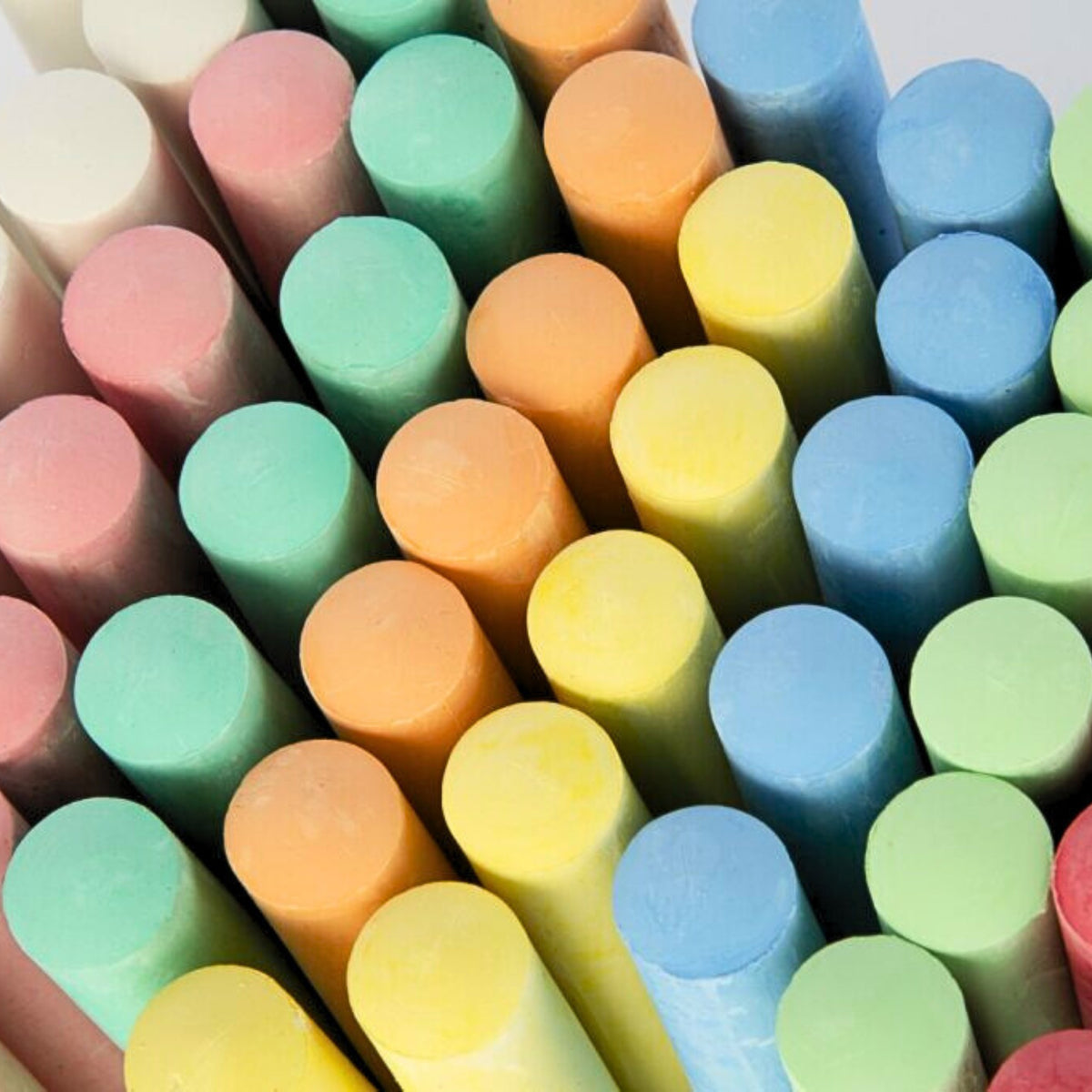 Fun Craft 60 Piece Jumbo Pavement Chalk – Outdoor Drawing Chalk Set for Kids
