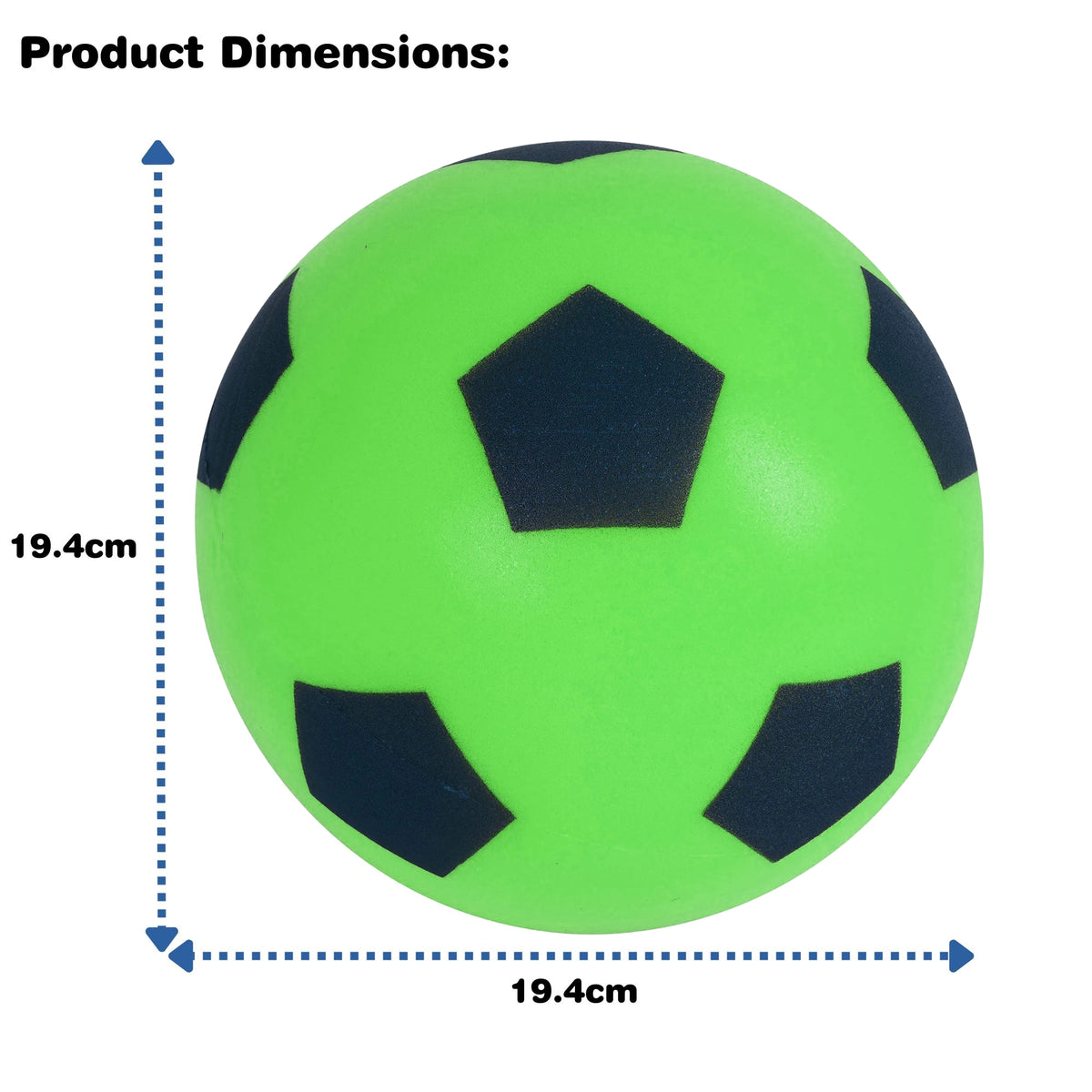 Foam Football Pack Of 12 - Green