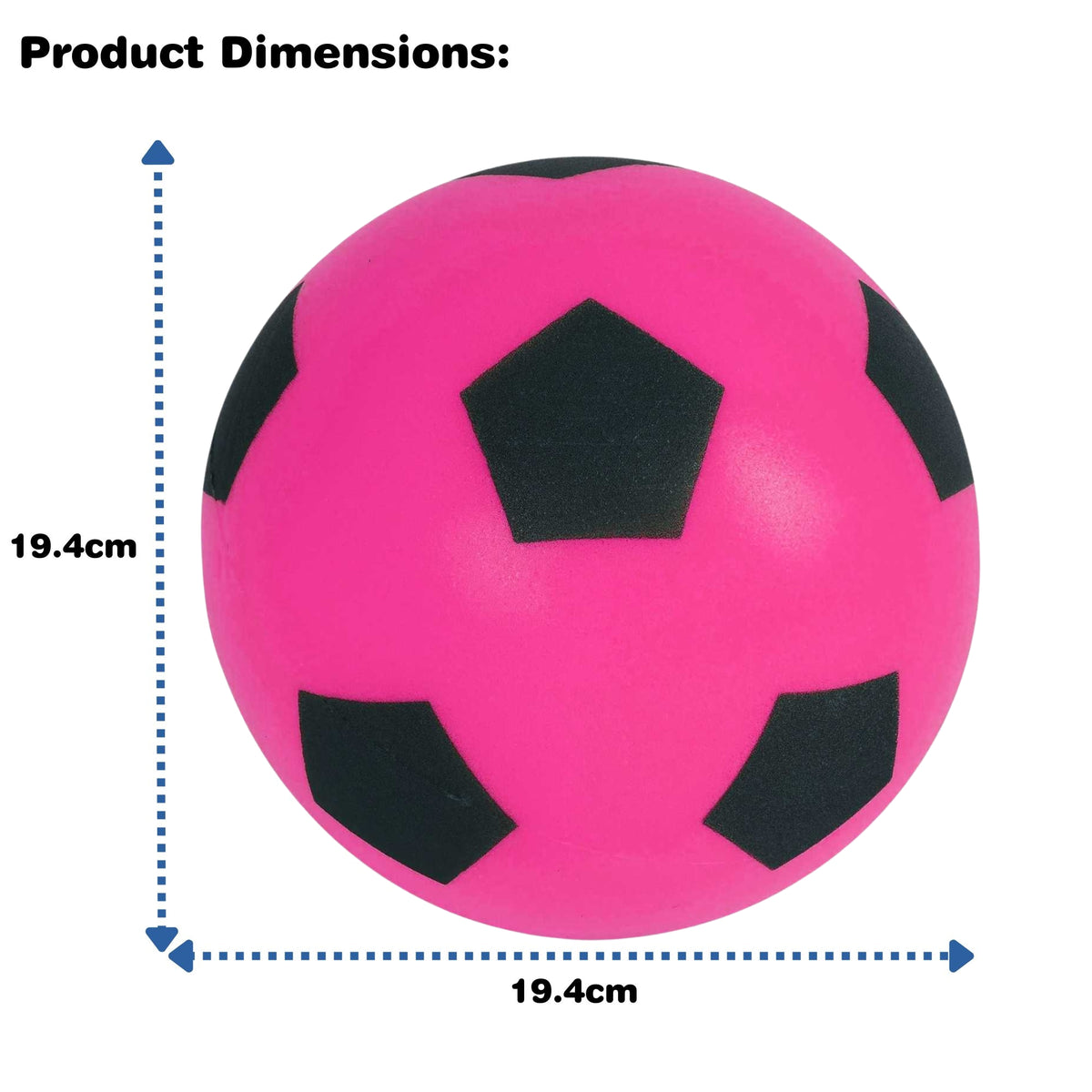 Foam Football Pack Of 12 - Pink
