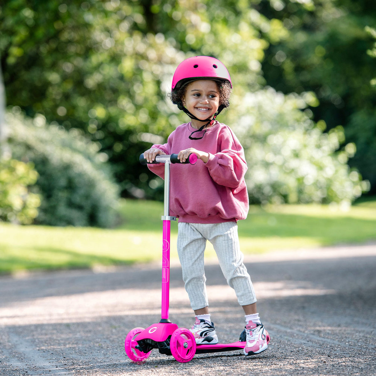 Evo 3 in 1 Cruiser Toddler Ride On & Scooter - Pink