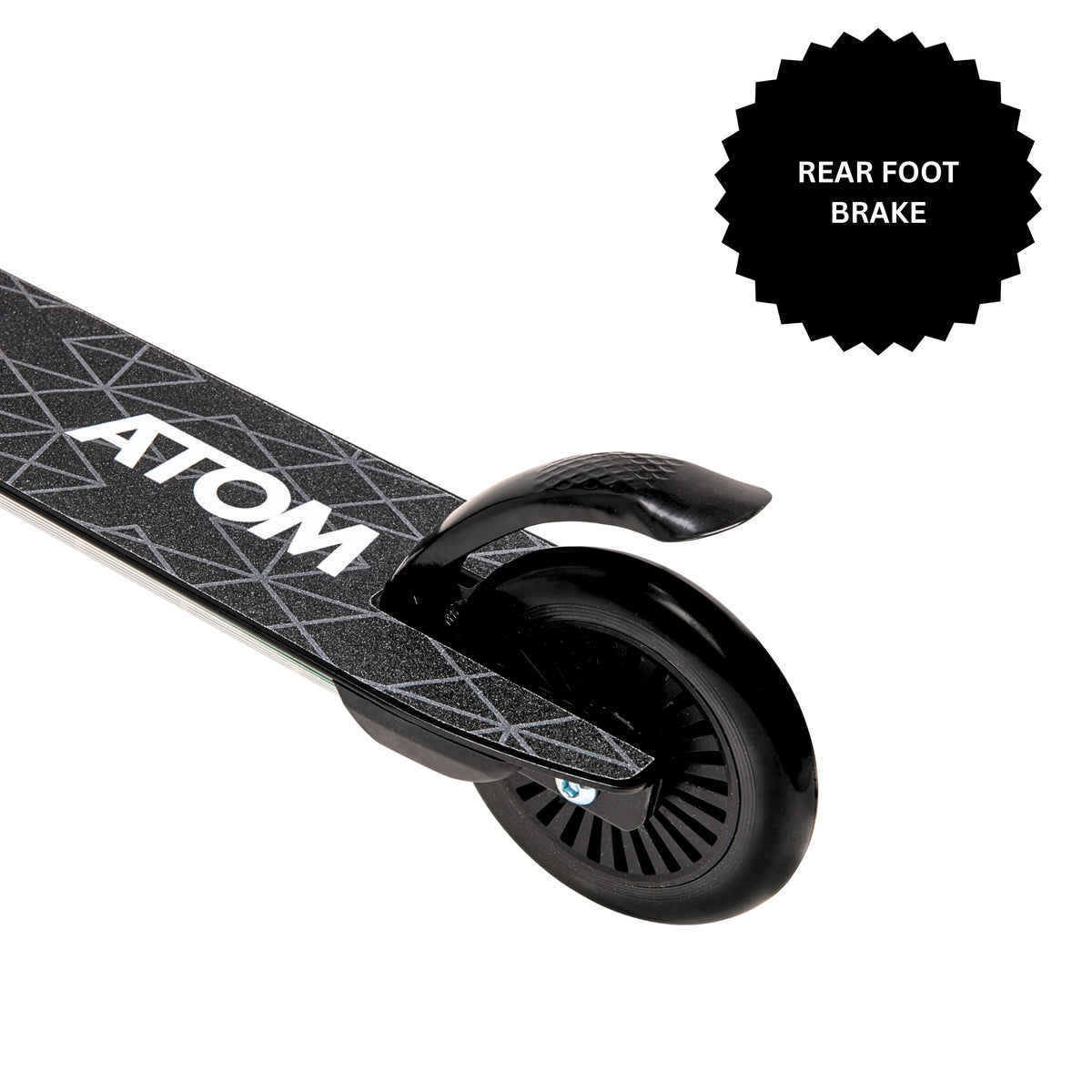 ATOM Light-Up Night Flash Scooter - Black