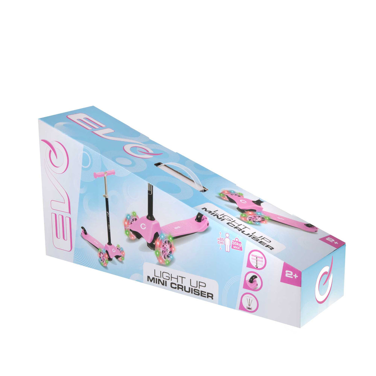 EVO Light Up Mini Cruiser Scooter - Baby Pink