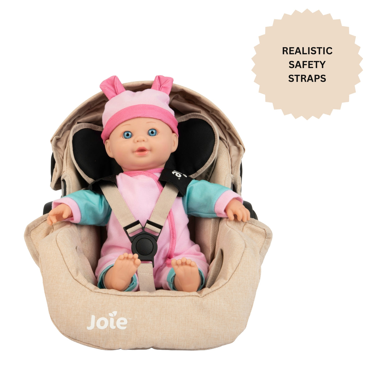 Joie I-Gemm Dolls Car Seat - Stone & Black