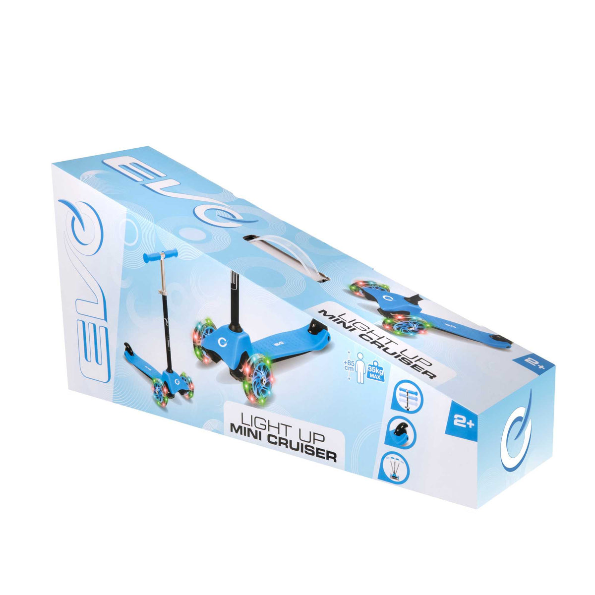 EVO Light Up Mini Cruiser Scooter - Baby Blue