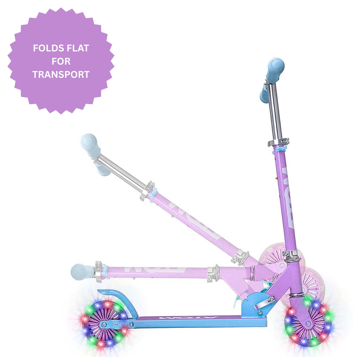 ATOM Light Up Inline Scooter - Lilac