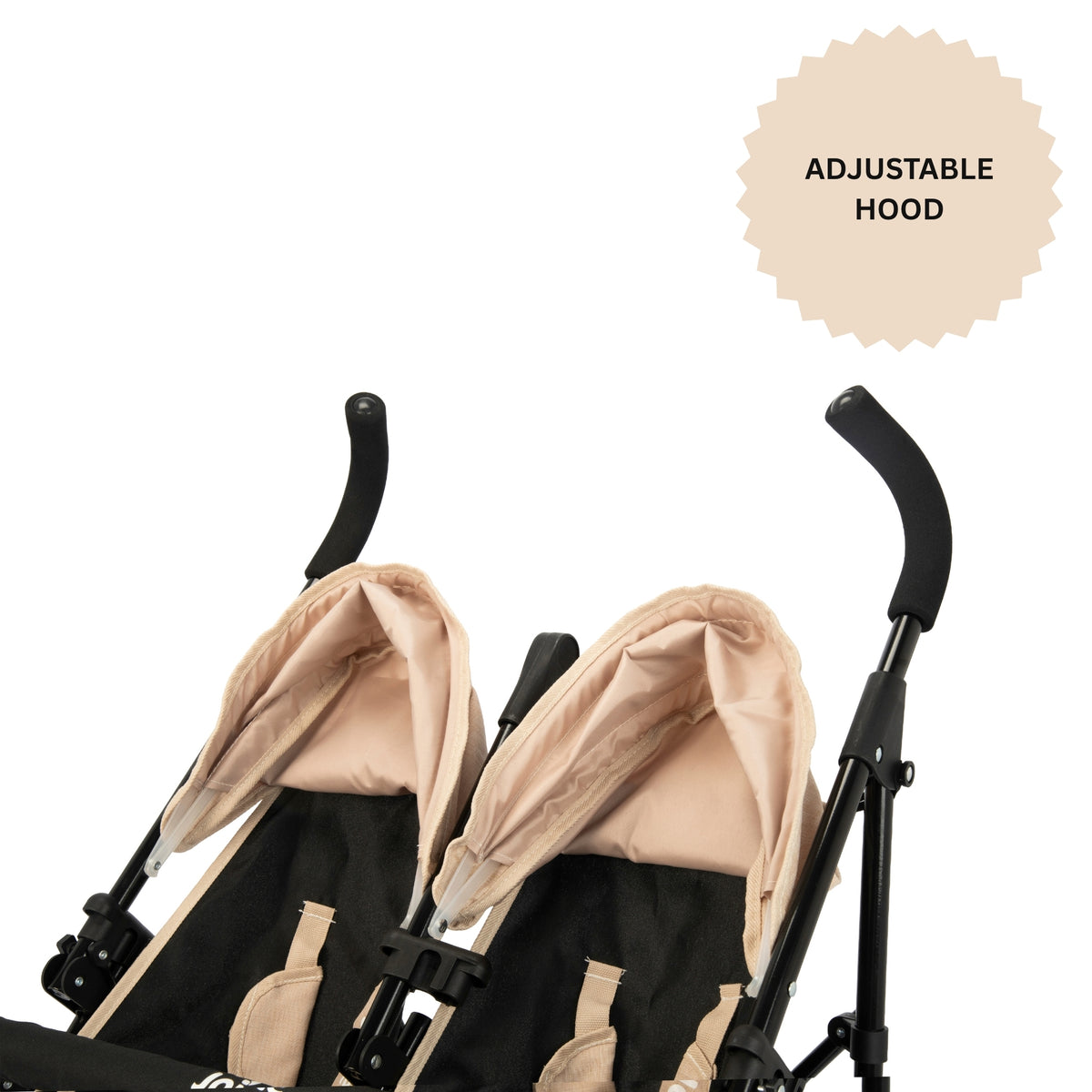 Joie Aire Twin Dolls Stroller - Stone & Black