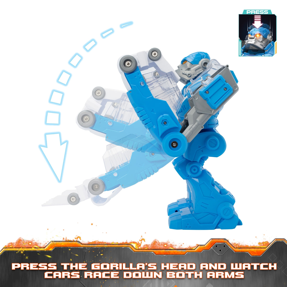 Teamsterz Robo Wreckers Gorilla Slam Playset - Includes Die-Cast Car