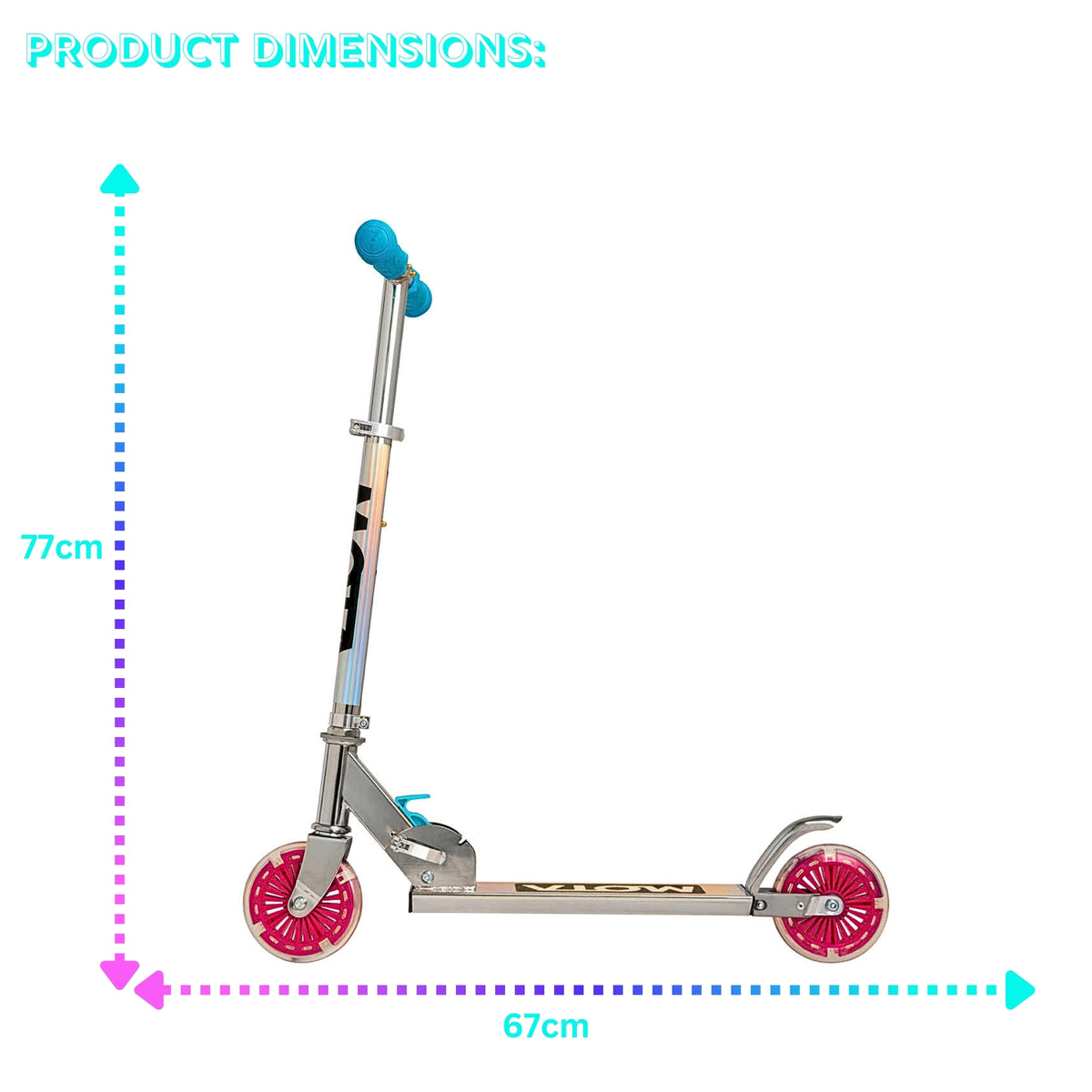 ATOM Light Up Inline Scooter - Holographic