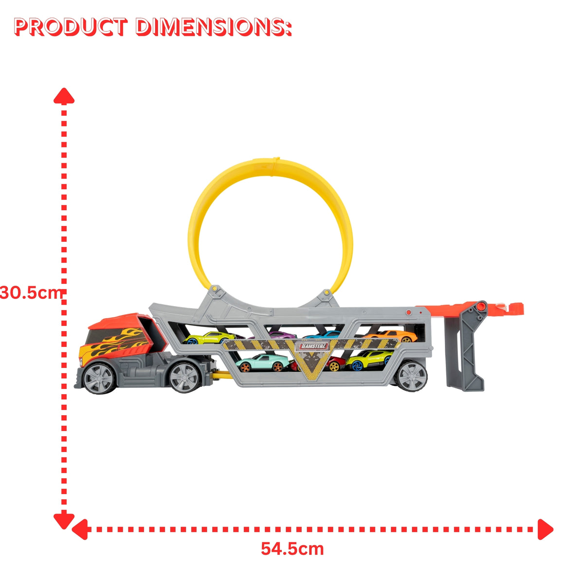 Teamsterz Launch & Loop Transporter Set - Includes Die Cast Car