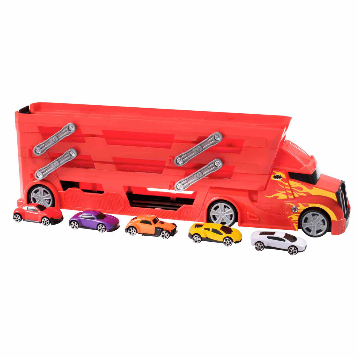 Teamsterz Metro City Launcher Transporter - Includes Five 3" Die-Cast Cars